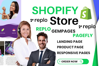 do replo landing page build one product shopify store SEO replo gempages pagefly