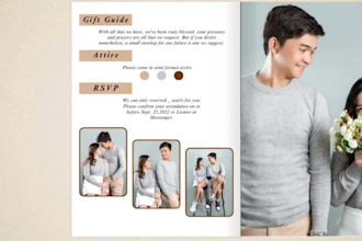 create birthday, wedding, baby shower and any kind of invitation