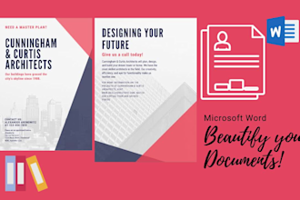 professionally design and format microsoft word document