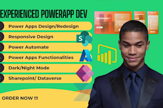 develop and create custom microsoft powerapps, power automate and power platform