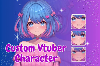 do vrchat model, 3d modeling,  live2d, commission, vtuber, furry avatar, vroid