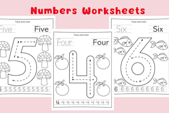 make kids activity book, kids worksheets and coloring pages