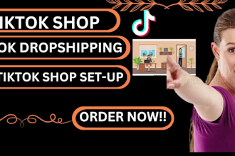 create USA tiktok dropshipping shop, setup USA tiktok shop, manage tiktok shop