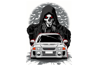 draw vector cartoon car for your t shirt