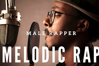be male rapper melodic rap hiphop artist for your rap songs rap beats