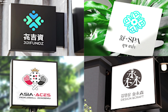 design unique chinese or english logo for your brand