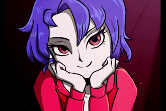 draw you a head shot anime style and high resolution
