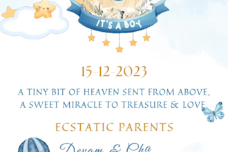 design stunning baby announcement cards and videos