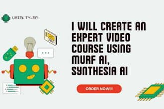 create an expert video course using murf ai, synthesia ai
