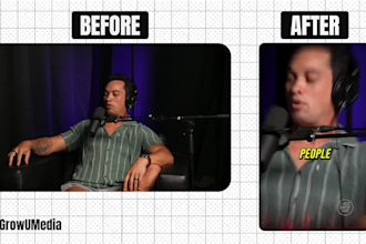 repurpose podcast into short videos, motion graphics, explainer style