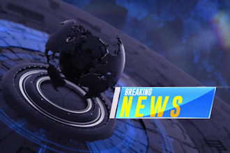 do a unique breaking news intro to promote your channel