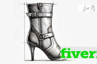design custom shoe or bag with professional tech pack