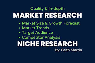do market research, target audience, competitors, niche, business plan