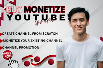 create, manage and buy monetize youtube channel