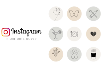 create custom instagram highlights covers