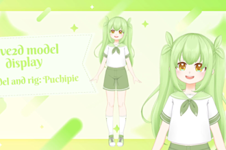 sell adoptable full body fully rigged live2d model