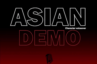 do a wise old sensei, samurai or asian character voiceover