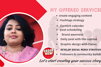 social media content manager to grow your instagram account organically