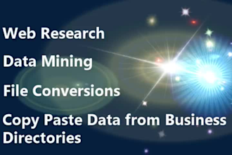 complete large data entry projects