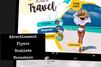 design business flyers, posters, booklets and leaflets