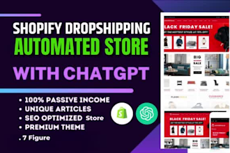 create automated shopify dropshipping store with chatgpt ai