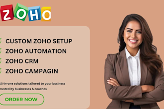 set up zoho crm zoho one zoho books campaigns flow sites forms and mail