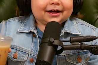 create viral ai baby podcast video with lip sync, subtitles for tiktok, reels