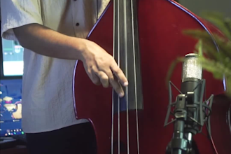 record upright or double bass for your music