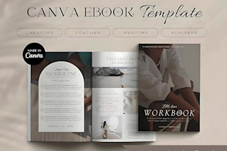 do canva ebook design, canva workbook, lead magnet, ebook layout and formatting