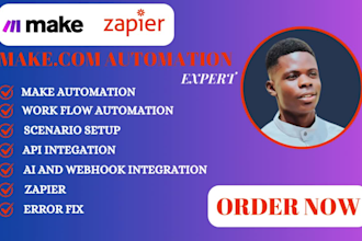 make com automation made com workflow scenario integromat zapier make com expert