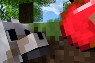 animate custom 3d minecraft roleplay scenes with characters and dialogue