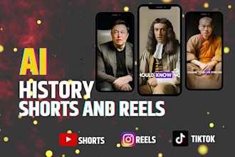 create faceless ai history youtube short videos and instagram reels