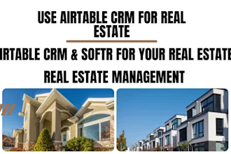 setup your airtable real estate CRM, real estate management with softr
