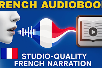 create a studio quality french ai voice over for your video podcast or audiobook