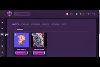 develop complete nft marketplace with minting selling and reselling nfts