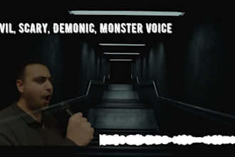 record an evil, scary, monster, or demonic character voice