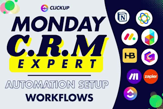 monday crm expert clickup notion friday crm relevance ai n8n agent vapi clickup