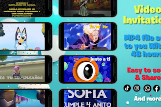 create a custom birthday video invitation for kids