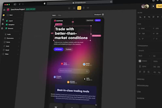 build your landing page website with webflow