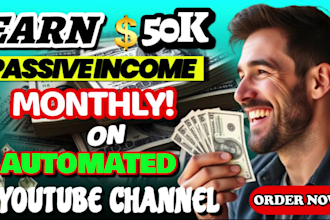 build automated cash cow youtube channel to earn 50k monthly and fast monetize