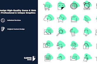 design high quality game and web icons professional and unique graphics