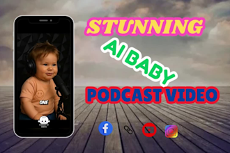 create viral ai baby podcast and talking baby videos with realistic animation