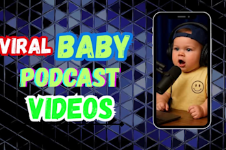 create viral ai baby talking podcast videos