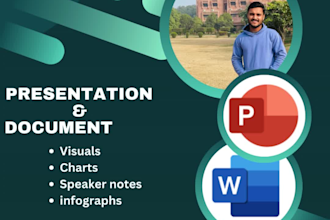 design custom professional powerpoint presentations, pitch deck, msword document