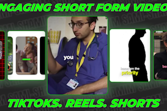 edit viral tiktok, reels and youtube shorts with motion graphics 24h delivery