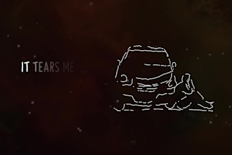 design a trendy animated hand drawn music lyric video in any style