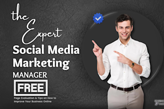 be your social media marketing manager