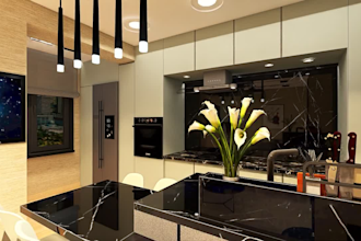 create kitchen design and 3d rendering