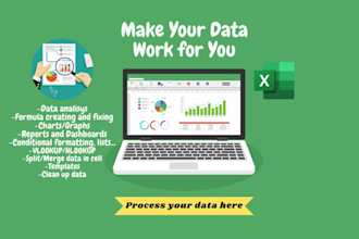 create, edit or fix your excel spreadsheet, excel macro and chart