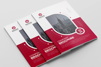 design brochure, product catalog, business flyer, booklet, annual report, bifold